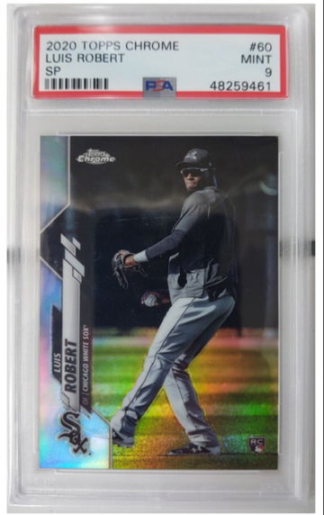 2020 Topps Chrome Luis Robert Variation SP #60 PSA 9