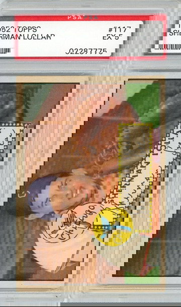 1952 Topps Sherman Lollar #117 PSA 5 P1280