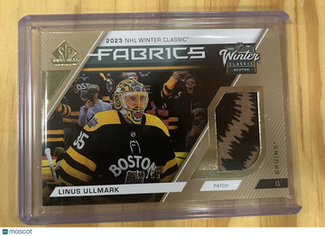 2023 Linus Ullmark #WC-2 Patch Short Print