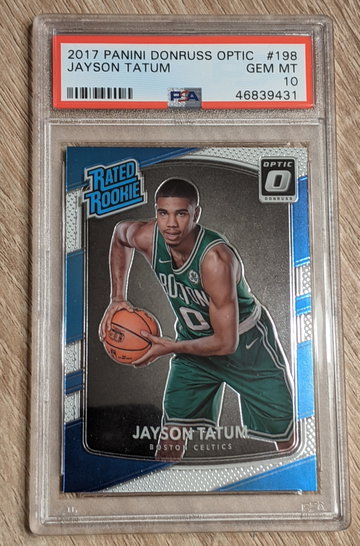 Jayson Tatum 2017 Optic #198 PSA 10