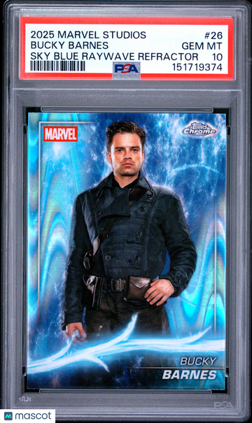 2025 Topps Marvel Studios Chrome Bucky Barnes #26 PSA 10