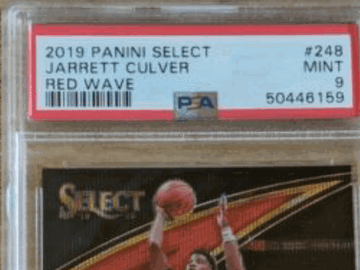 2019 Panini Select Jarrett Culver #248 Red Wave Rookie PSA 9