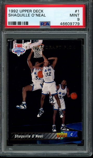 1992 Upper Deck #1 Shaquille O’Neal PSA 9 MINT