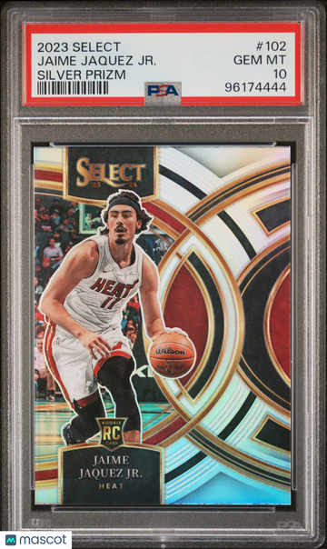 2023 Panini Select Jaime Jaquez JR. #102 Silver Prizm PSA 10