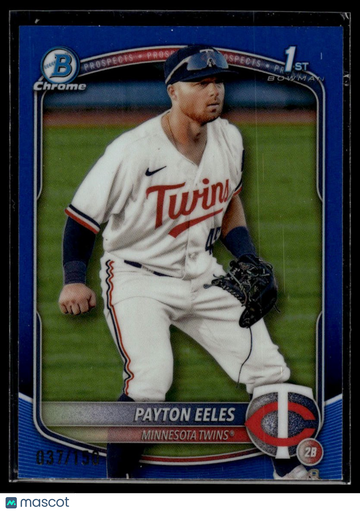 2025 Bowman Payton Eeles #BCP-78 Chrome Prospects Blue Refractor SN