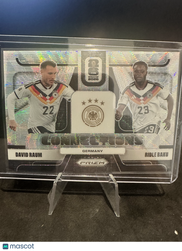 2026 Panini Prizm FIFA World Cup 2026 Soccer Connections David Raum Ridle Baku #1 Silver