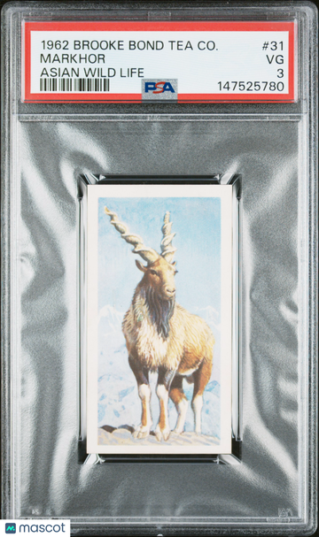 Markhor 1962 Brooke Bond Tea Co. Asian Wild Life #31 PSA 3
