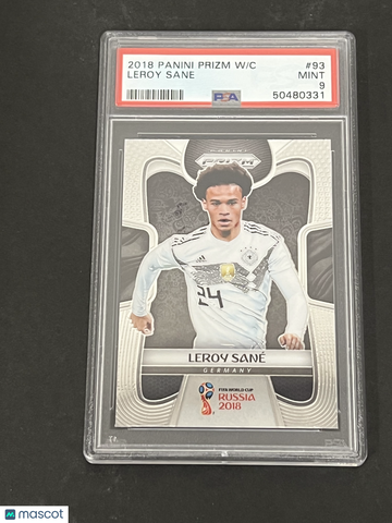 2018 Panini Prizm World Cup Leroy Sane #93 PSA 9