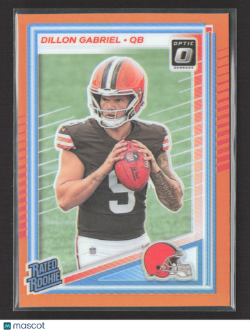 2025 Panini Donruss Optic Prizm Dillon Gabriel #263 Orange 086/299