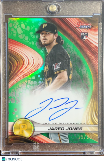 2024 Topps Bowman's Best Jared Jones #B24-JJ Green Refractor /99 RC