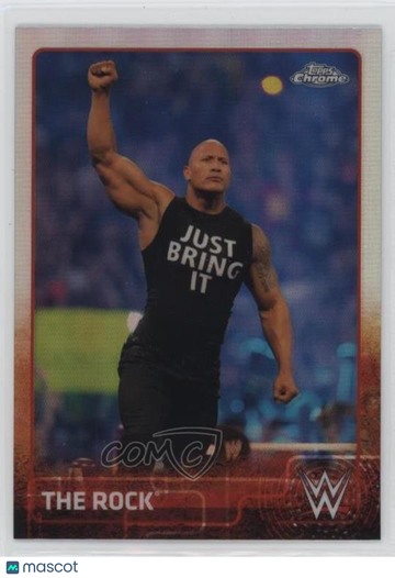 2015 Topps Chrome WWE - [Base] - Refractor The Rock #57 Refractor