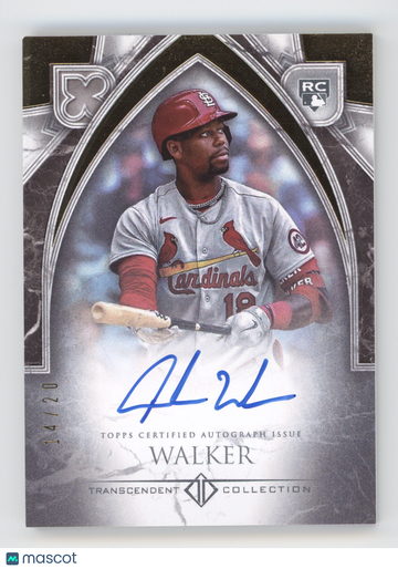 2023 Topps Transcendent Collection Jordan Walker #TCRA-JWA Rookie Autograph /20 RC