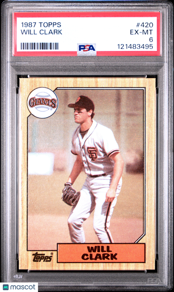1987 Topps Will Clark #420 PSA 6