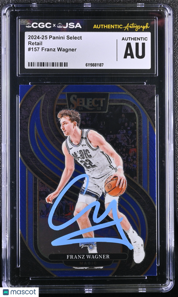 2024-25 Panini Select Franz Wagner #157 Retail CGC Authentic JSA Auto Authentic