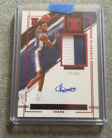 2021-22 Impeccable Charles Bassey RPA Red /88 76ers🔥🔥🔥 On card