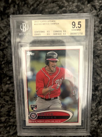 2012 Topps Update Bryce Harper #US183 RC BGS 9.5