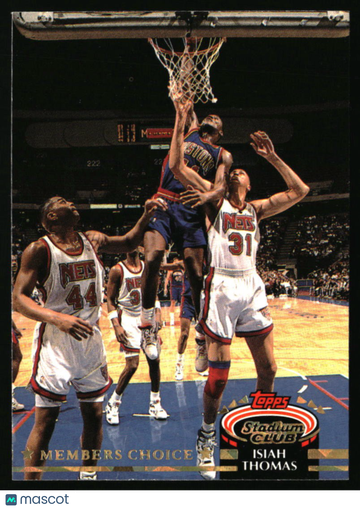 1992-93 Stadium Club Isiah Thomas #204 Members Only Detroit Pistons