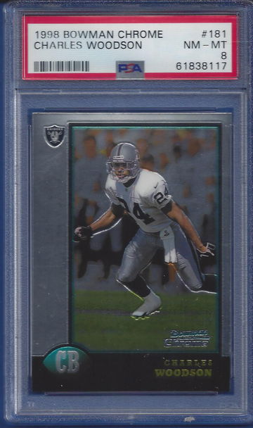 1998 Bowman Chrome #181 Charles Woodson PSA 9 (BillsGridironGreats)
