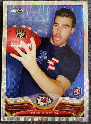 2013 Topps Chrome Travis Kelce Rookie X-Fractor 