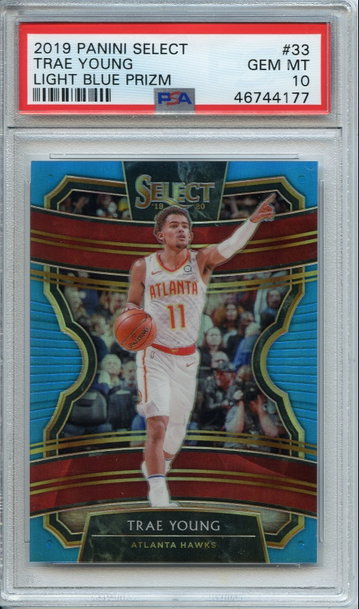 2019 Trae Young Select Light Blue PSA 10