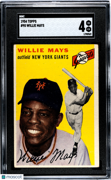 1954 Topps Willie Mays #90 SGC 4