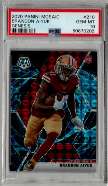 2020 Mosaic Brandon Aiyuk Genesis  PSA 10