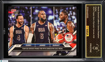 2024 Topps Now Olympic Games Kevin Durant LeBron James Stephen Curry #26 MBA 10