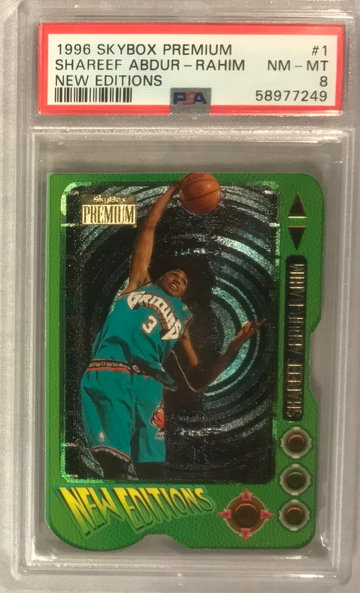 Shareef Abdur-Rahim Rookie 1996 Skybox Premium New Editions #1 - PSA 8
