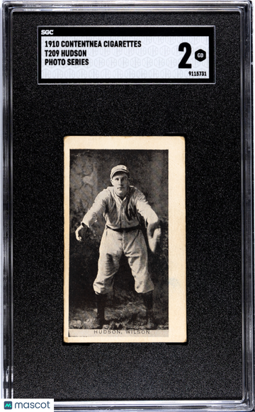 1910 Contentnea Cigarettes Greenville (T209) Hudson Photo Series SGC 2