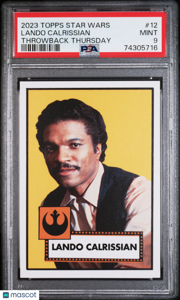 2023 Topps Star Wars Throwback Thursday Lando Calrissian #12 PSA 9