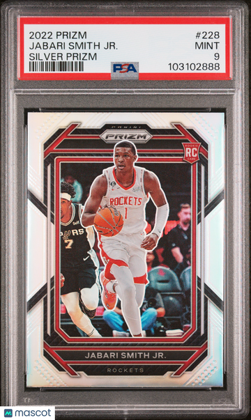 2022 Panini Prizm Jabari Smith JR. #228 Silver Rookie PSA 9