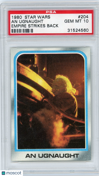 1980 Star Wars Empire Strikes Back An Ugnaught #204 PSA 10