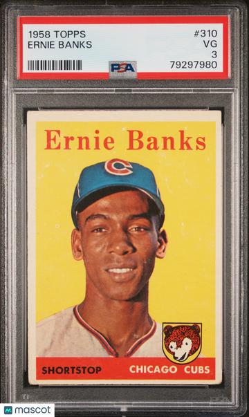 1958 Topps Ernie Banks #310 PSA 3
