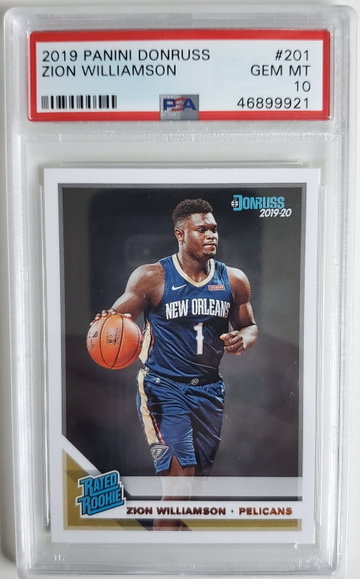 2019-20 Donruss Zion Williamson RC PSA 10 #201