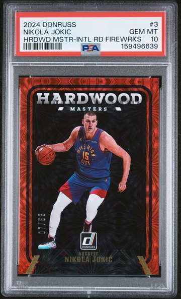 2024 Donruss | Nikola Jokic | Hardwood Masters Fireworks | 7/55 | PSA 10