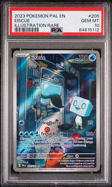 2023 Pokemon Scarlet and Violet Paldea Evolved Illustration Rare Eiscue #205 PSA 10
