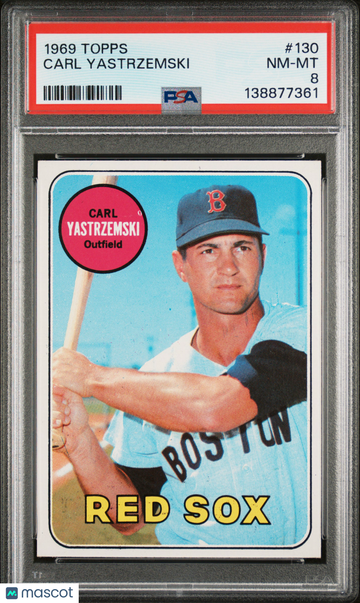 1969 Topps Carl Yastrzemski #130 PSA 8