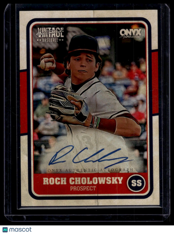 2025 Onyx Vintage Extended Roch Cholowsky #VAROCH Autographs AU