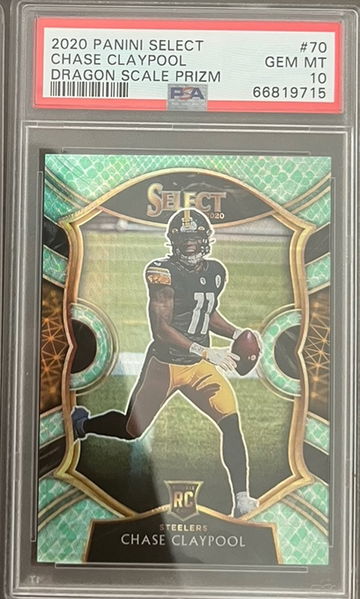 2020 Panini Select Chase Claypool Dragon Scale Prizm Psa 10 #/67