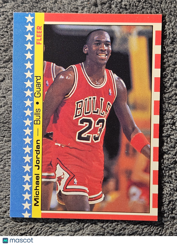 1987 Fleer Stickers Michael Jordan #2