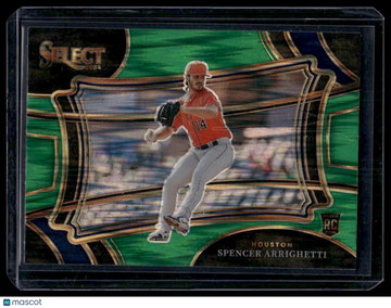 2024 Panini Select Spencer Arrighetti #19 Green Flash Prizms