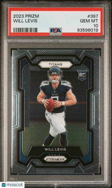 2023 Panini Prizm Will Levis #397 PSA 10 Tennessee Titans