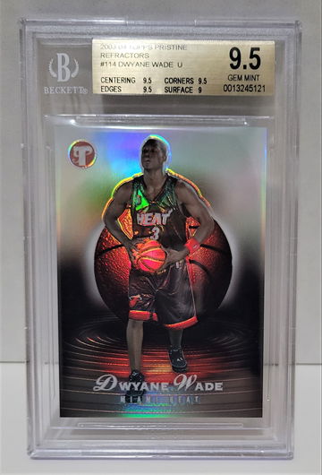 2003-04 Topps Pristine Refractor Dwyane Wade 339/499 RC #114 - BGS 9.5 GEM MINT Rookie