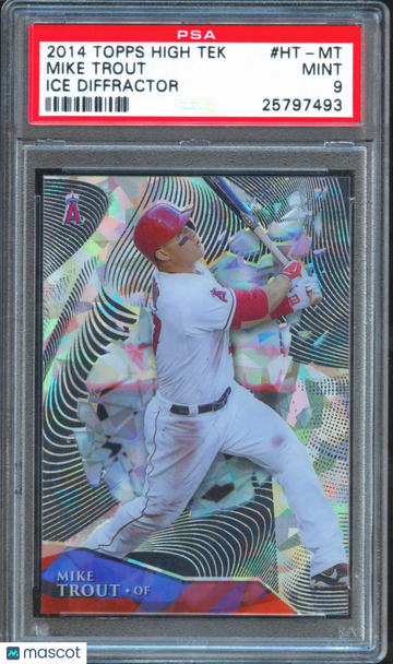 2014 Topps High Tek Mike Trout #HT-MT Ice Diffractor PSA 9