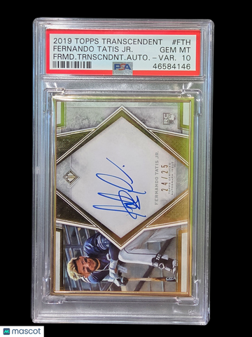 2019 Topps Transcendent Framed Transcendent Autographs Fernando Tatis JR. #FTH Frmd. Trnscndnt. Auto Var. PSA 10