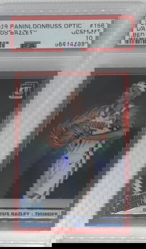 2019 Panini Donruss Optic Darius Bazley Red Holo Prizm /99 Rookie RC #156 PSA 10