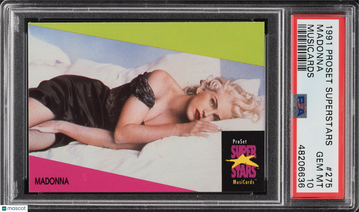 1991 Proset Superstars Musicards Madonna #275 PSA 10