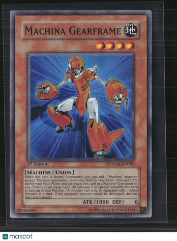 2010 Machina Mayhem Structure Deck Machina Gearframe 1st Edition
