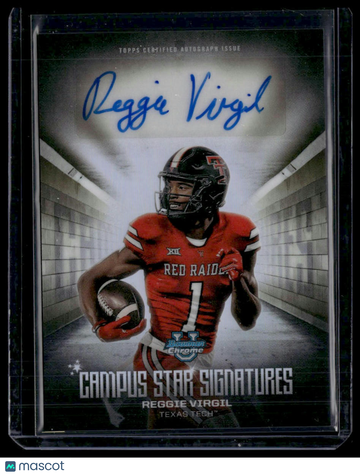2025 Bowman University Chrome Reggie Virgil #CSS-RV Campus Star Signatures Bowman