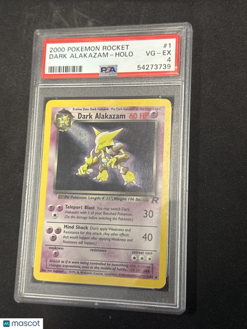 2000 Pokemon Rocket Dark Alakazam Holo PSA 4 #1